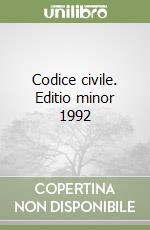Codice civile. Editio minor 1992 libro