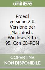 Proedil versione 2.0. Versione per Macintosh, Windows 3.1 e 95. Con CD-ROM libro