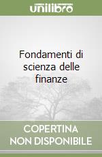 Fondamenti di scienza delle finanze libro
