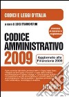 Codice amministrativo 2009 libro