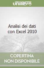 Analisi dei dati con Excel 2010 libro