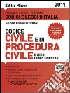 Codice civile. Procedura civile 2011. Ediz. minore libro