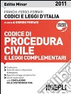 Codice di procedura civile 2011. Ediz. minore libro