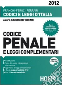 Codice penale 2012 libro