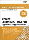 Codice amministrativo 2013 libro