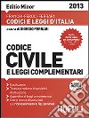 Codice civile e leggi complementari 2013. Ediz. minore libro