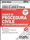 Codice di procedura civile e leggi complementari. Ediz. minore libro