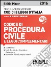 Codice di procedura civile e leggi complementari. Ediz. minore libro