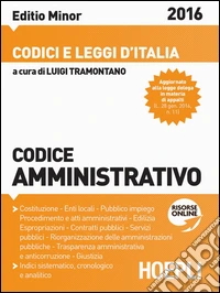 Codice amministrativo. Ediz. minore libro