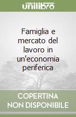 Famiglia e mercato del lavoro in un'economia periferica libro