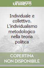 Individuale e collettivo. L'individualismo metodologico nella teoria politica