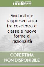 Sindacato e rappresentanza tra coscienza di classe e nuove forme di razionalità libro