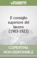 Il consiglio superiore del lavoro (1903-1923) libro