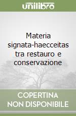 Materia signata-haecceitas tra restauro e conservazione libro