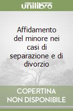 Affidamento del minore nei casi di separazione e di divorzio libro