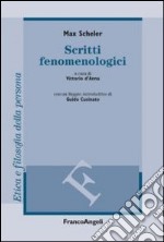 Scritti fenomenologici libro