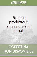 Sistemi produttivi e organizzazioni sociali libro