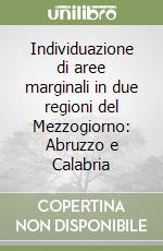 Individuazione di aree marginali in due regioni del Mezzogiorno: Abruzzo e Calabria libro