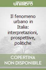 Il fenomeno urbano in Italia: interpretazioni, prospettive, politiche libro