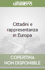 Cittadini e rappresentanza in Europa libro