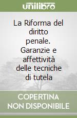 La Riforma del diritto penale. Garanzie e affettività delle tecniche di tutela libro