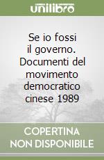 Se io fossi il governo. Documenti del movimento democratico cinese 1989