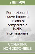 Formazione di nuove imprese: un'analisi comparata a livello internazionale libro