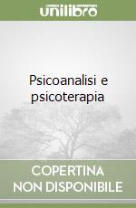 Psicoanalisi e psicoterapia