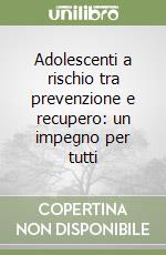 Adolescenti a rischio tra prevenzione e recupero: un impegno per tutti libro