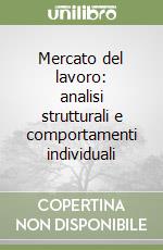 Mercato del lavoro: analisi strutturali e comportamenti individuali libro