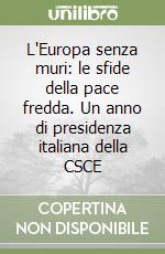 L'Europa senza muri: le sfide della pace fredda. Un anno di presidenza italiana della CSCE libro