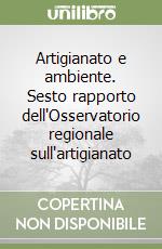 Artigianato e ambiente. Sesto rapporto dell'Osservatorio regionale sull'artigianato libro