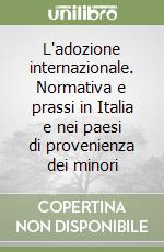 L'adozione internazionale. Normativa e prassi in Italia e nei paesi di provenienza dei minori libro