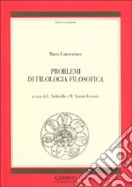 Problemi di filologia filosofica libro