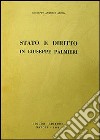 Stato e diritto in Giuseppe Palmieri libro