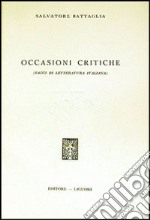 Occasioni critiche libro