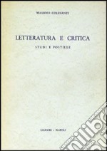 Letteratura e critica libro