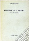 Letteratura e critica libro