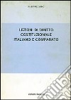 Lezioni di diritto costituzionale italiano e comparato libro di Cuomo Giuseppe