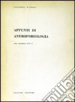 Appunti di antropobiologia