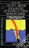 Cecità e visione. Linguaggio letterario e critica contemporanea libro