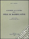 Avviamento alla lettura della Délie di M. Scève libro di Giudici Enzo