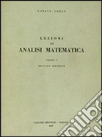 Lezioni di analisi matematica I libro