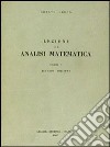 Lezioni di analisi matematica I libro di Greco Donato