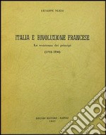 Italia e Rivoluzione francese libro