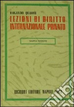 Lezioni di diritto internazionale privato libro