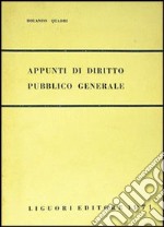 Appunti di diritto pubblico generale libro