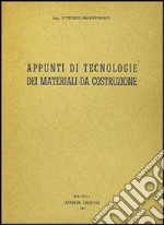 Appunti di tecnologia dei materiali da costruzione libro