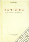 Esempi testuali (raccolta di fonti giuridiche dei secoli II-XI d. C.) libro