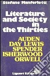 Literature and Society in the Thirties libro